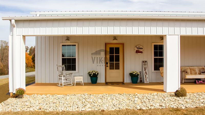 50x60x12 steel garage building front view