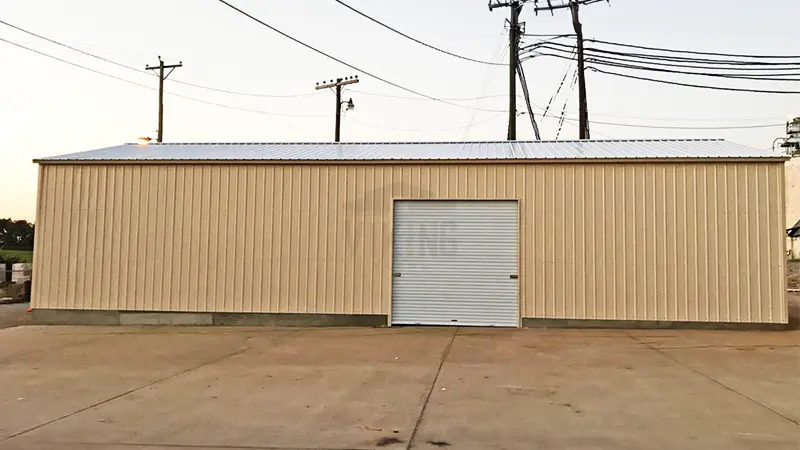 30'x40'x10' Vertical Roof Commercial Garage