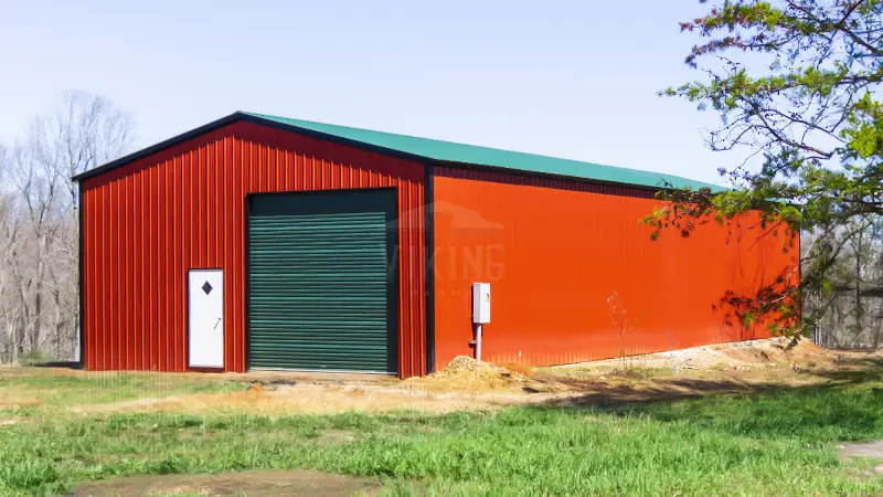 36’x52’x16’ Fully Vertical Commercial Metal Building