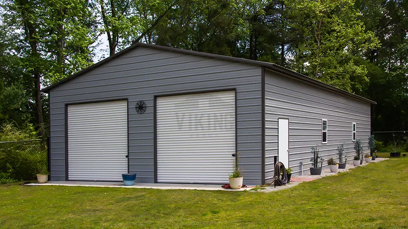 26x40x10 Vertical Roof Steel Garage