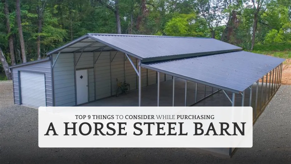 Top 9 Things To Consider While Purchasing A Horse Steel Barn