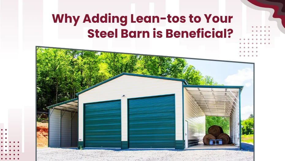 Metal Barn With Lean-to