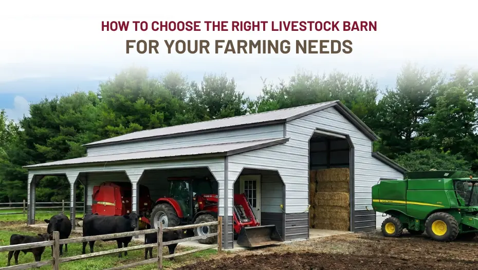 40x80x14 Steel Garage with Wraparound Lean-To